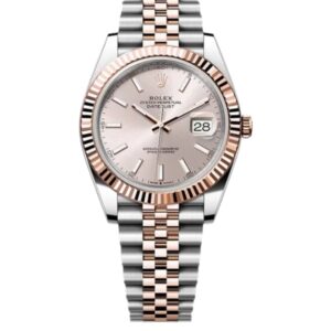 롤렉스 데이저스트 41mm Counterweight 126331-0010 Half Rose Gold Pink Dial Jubilee[ARF]