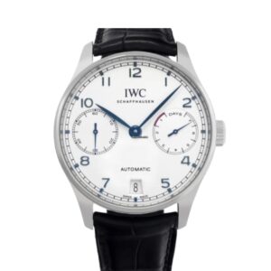 IWC 포르투기즈 42mm IW501702 Steel Leather Strap Silver Dial[APS]