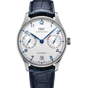 IWC 포르투기즈 Automatic 42mm IW500705 Steel Leather Strap Silver Arabic Numerals Dial[ZF]