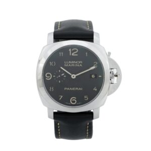 파네라이 루미노르 Marina 1950 3 Days 44mm PAM00359 Steel Leather Strap Black Dial[VS]