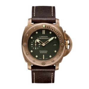 파네라이 루미노르 Submersible Bronzo 47mm PAM00382 Bronze Leather Strap Green Dial[VS]