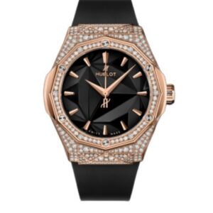 위블로 클래식퓨전 Orlinski 40mm 550.OS.1800.RX.1604.ORL19 Diamond&Rose Gold Black Rubber Strap Black Dial[HB]