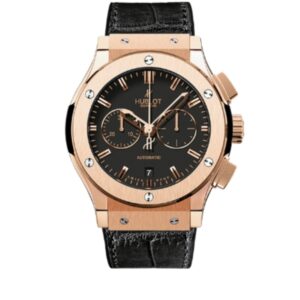 위블로 클래식퓨전 Chronograph 45mm 521.OX.1181.LR Rose gold Leather Strap Black Dial[HB]