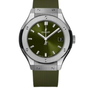 위블로 클래식퓨전 42mm 542.NX.8970.LR Titanium Rubber Strap Green Dial[HB]