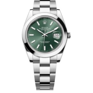 롤렉스 데이저스트 41mm 126300-0019 Smooth Bezel Full 904L Mint Green Dial[VS]