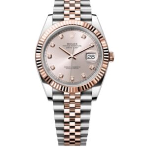 롤렉스 데이저스트 41mm 126331-0008  Half Rose Gold Diamond Pink Dial Jubilee[CLEAN]