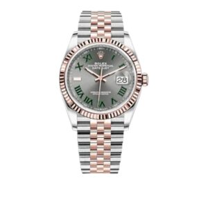 롤렉스 데이저스트 36mm 126231-0029 Half Rose Gold Roman Numerals Wimbledon Grey Dial[CLEAN]