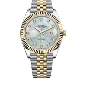 롤렉스 데이저스트 41mm Counterweight 126333-0018 Half Yellow Gold Mother Of Pearl Diamond Dial Jubilee[ARF]