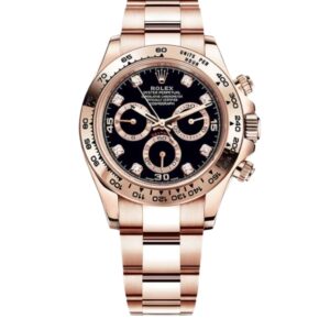 롤렉스 데이토나 40mm 116505 Full Rose Gold Diamond Mop Black Dial[CLEAN]