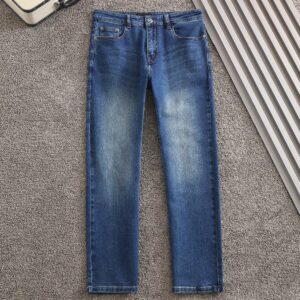 [국내배송]프라다 신상 블루삼각로고 스판 데님진