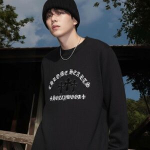 [국내배송]크롬하츠 울캐시 세메터리 자수패치 스웨터