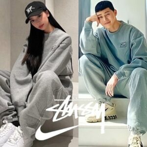 [국내배송]스투시 NRG 커플 맨투맨셋트