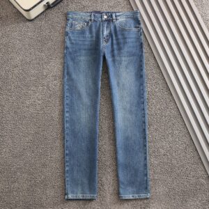 [국내배송]루이비통 신상 레터링 닻 자수로고 스판 데님진