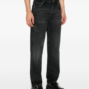 [국내배송]톰브라운 스틸로고 화이트패치 밍크융 흑청 슬림진