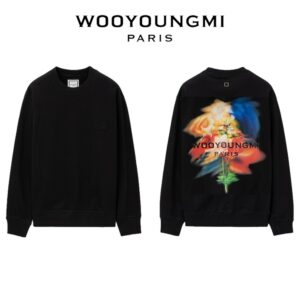 [국내배송]우영미 스웨잉 플라워 맨투맨 (블랙)