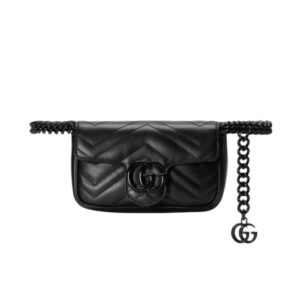 [프리미엄/해외배송]구찌 GG 마몽 벨트백(블랙)