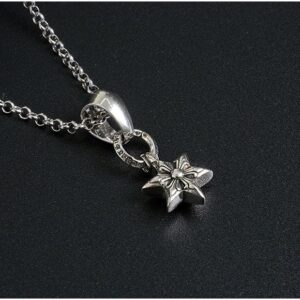 [국내배송]크롬하츠 스노우 플라워 스타 펜던트 네크리스