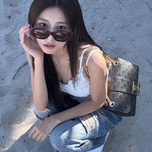 [강혜원]celine 빅투아르 백 틴(탠/트리옹프 캔버스)