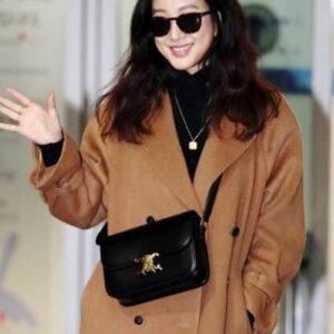 [정려원]celine 틴 트리옹프백(블랙/금장)