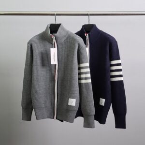 [국내배송]톰브라운 사선완장 베이직 니트 집업