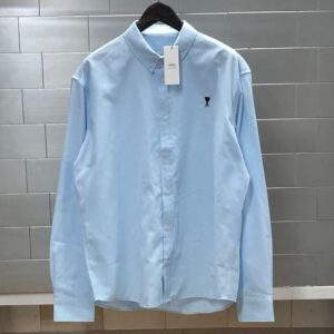 [국내배송]아미 하트자수 옥스포드 셔츠