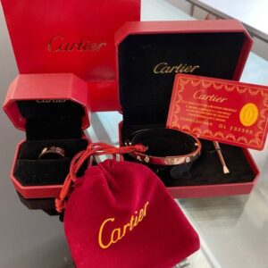 [국내배송]까르띠에 러브링 다이아 반지 팔찌 (남녀사이즈)