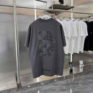 [국내배송]크롬하츠 백 그래픽 자수 로고 반팔 티셔츠