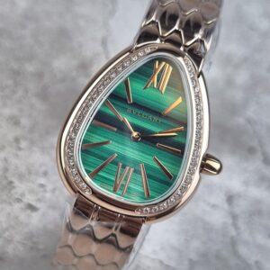 [국내배송]불가리 세르펜티 세두토리 워치 로즈골드 그린다이얼 다이아