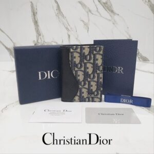 [국내배송]디올 Saddle 버티컬 2단 카드지갑