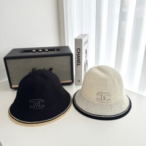 [국내배송]샤넬 25CC 로고 크로셰 버킷햇