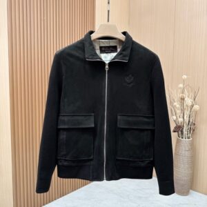 [국내배송]로로피아나 2025fw LP 스웨이드 트러커자켓