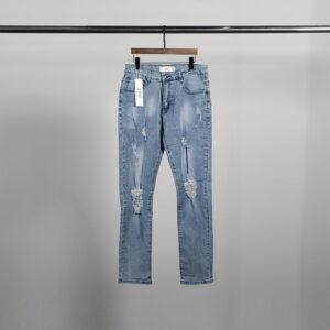 [국내배송]아미 레드하트 데미지 청바지