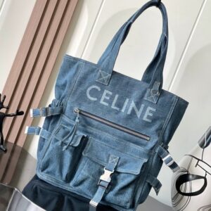 [국내배송]셀린느 다크 유니온 워시 데님 토트백