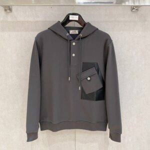 [국내배송]에르메스 투버튼 포켓후드(기모)