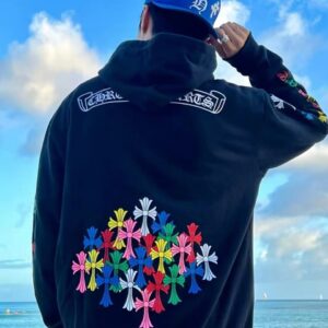 [국내배송]크롬하츠 멀티 컬러 크로스 집업 후드