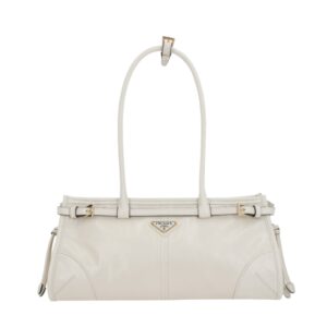 [프리미엄/해외배송]프라다 나파 레더 미디엄 핸드백(화이트)