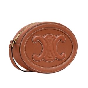 [프리미엄/해외배송]셀린느 퀴르 트리옹프 크로스바디 오벌 펄스 라지(탠)