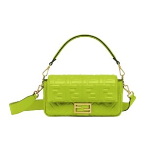 [프리미엄/해외배송]펜디 바게트 백 미디엄 FF(애시드 그린)