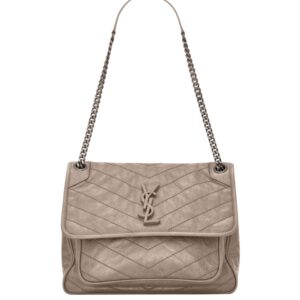 [프리미엄/해외배송]생로랑 빈티지 니키 미디엄(그레이쉬 브라운)