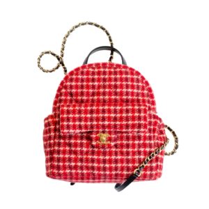 [프리미엄/해외배송]샤넬 코코네쥬 백팩(레드/금장/트위드)