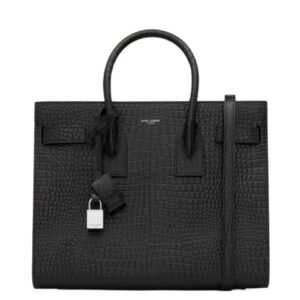 [프리미엄/해외배송]생로랑 크로커다일 삭 드 쥬르 스몰(블랙/은장)