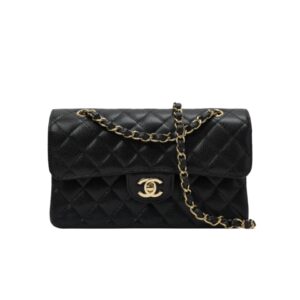 [프리미엄/해외배송]샤넬 클래식 플랩 백 스몰(블랙/금장/캐비어)